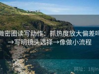 微密圈读写动作：抓热度放大偏差吗→写明镜头选择→像做小流程