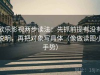 欧乐影视两步读法：先抓前提有没有说明，再把对象写具体（像做读图小手势）